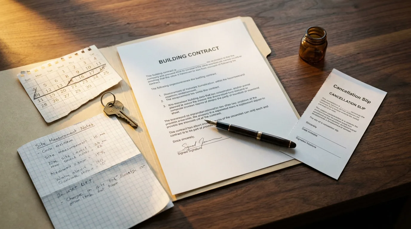 Can I Cancel a Builder After Signing? The 14-Day Cooling-Off Rule