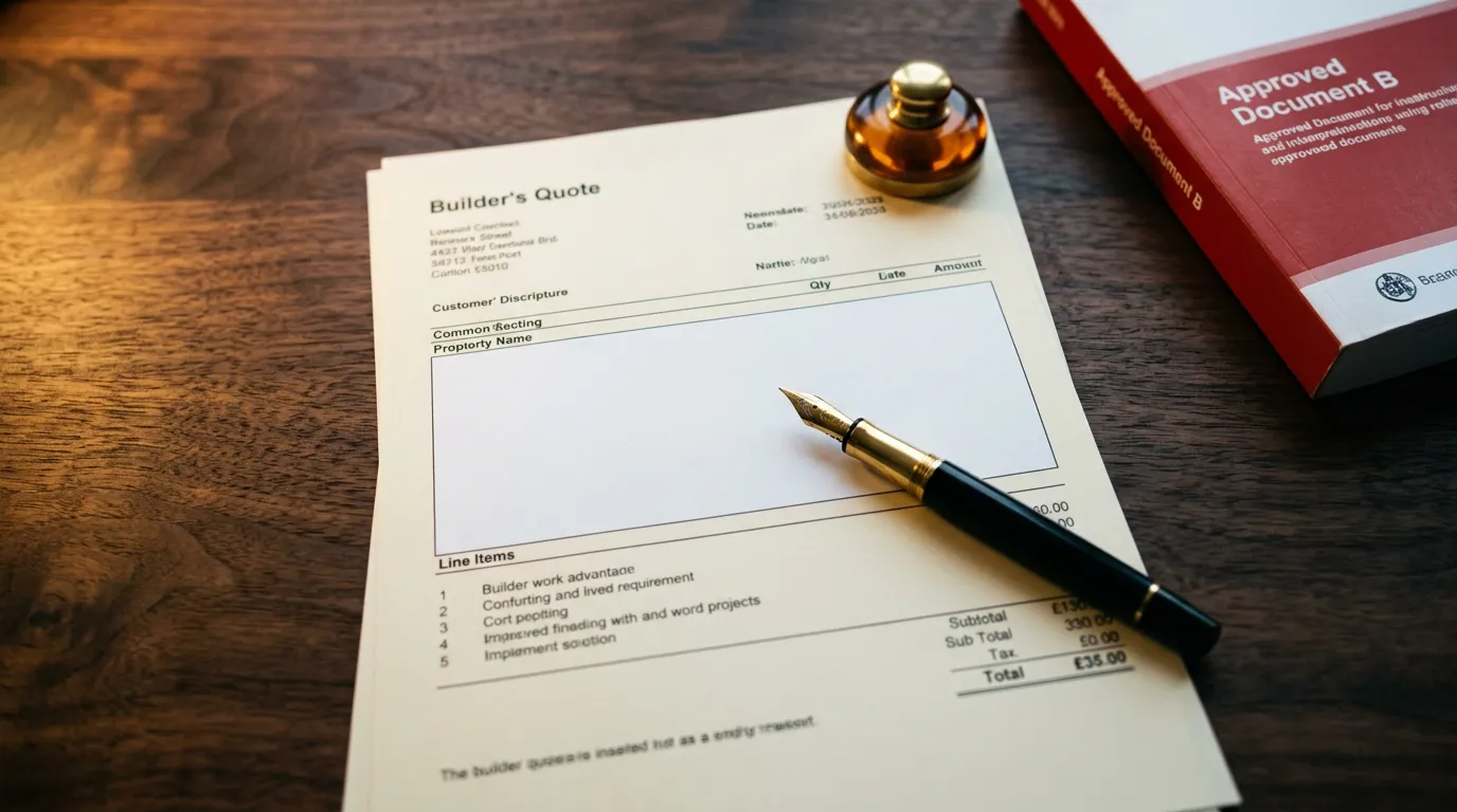 My Quote Doesn't Mention Building Regs - Should I Be Worried?