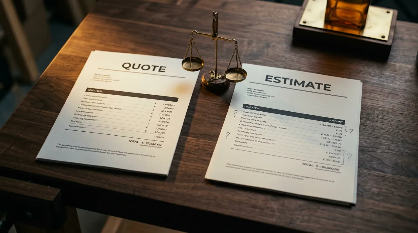 Builder's Quote vs Estimate - What's the Difference?