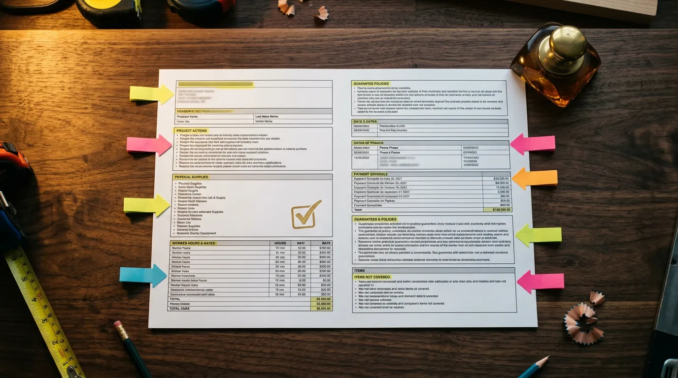 What Should a Builder's Quote Include? The Full Checklist